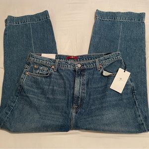 For All Mankind Baby Jo Cropped Trouser Side 34 New With Tags